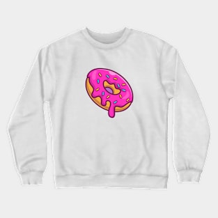 Tasty pink donut Crewneck Sweatshirt